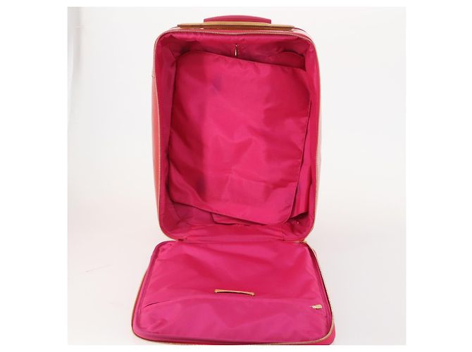 LOUIS VUITTON Monogram Vernis Pegas 45 Valigia Rose Pop M93713 LV Auth 178376 Rosa - vista 11