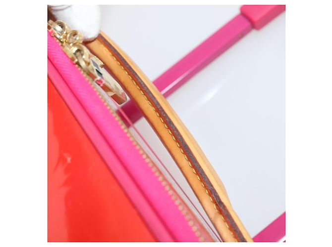LOUIS VUITTON Monogram Vernis Pegas 45 Valigia Rose Pop M93713 LV Auth 178376 Rosa - vista 15
