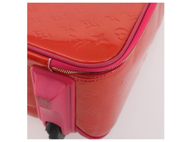 LOUIS VUITTON Monogram Vernis Pegas 45 Valigia Rose Pop M93713 LV Auth 178376 Rosa - vista 16
