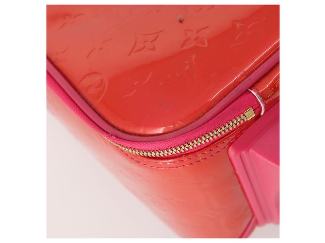 LOUIS VUITTON Monogram Vernis Pegas 45 Valigia Rose Pop M93713 LV Auth 178376 Rosa - vista 17