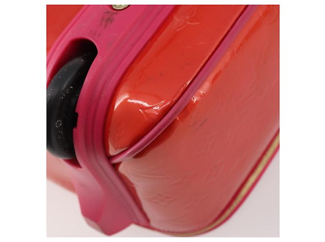 LOUIS VUITTON Monogram Vernis Pegas 45 Valigia Rose Pop M93713 LV Auth 178376 Rosa - vista 18