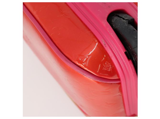 LOUIS VUITTON Monogram Vernis Pegas 45 Valigia Rose Pop M93713 LV Auth 178376 Rosa - vista 19