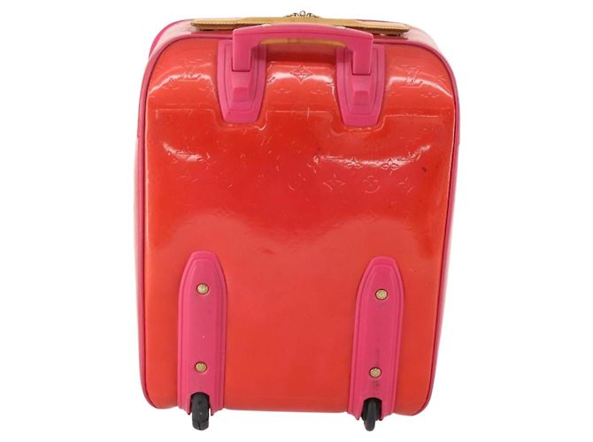LOUIS VUITTON Monogram Vernis Pegas 45 Valigia Rose Pop M93713 LV Auth 178376 Rosa - vista 2