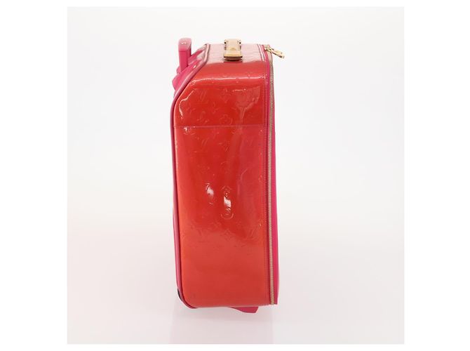 LOUIS VUITTON Monogram Vernis Pegas 45 Valigia Rose Pop M93713 LV Auth 178376 Rosa - vista 4