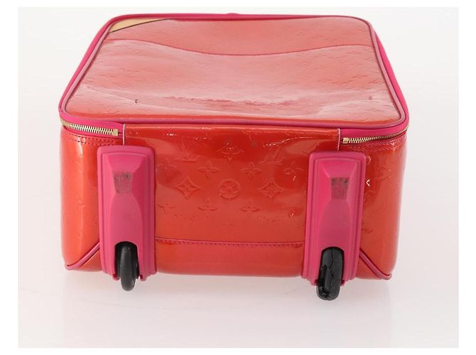 LOUIS VUITTON Monogram Vernis Pegas 45 Valigia Rose Pop M93713 LV Auth 178376 Rosa - vista 5