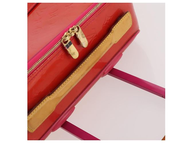 LOUIS VUITTON Monogram Vernis Pegas 45 Valigia Rose Pop M93713 LV Auth 178376 Rosa - vista 8