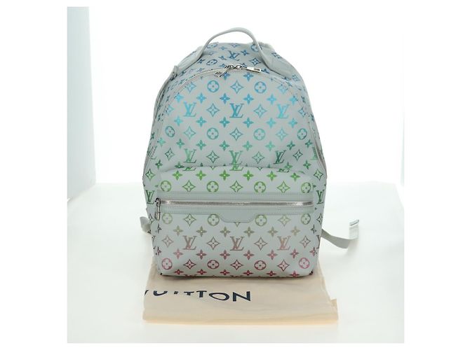 LOUIS VUITTON Zaino Monogram Iridescent Discovery Grigio M14184 Auth 179853SAM Marrone - vista 12