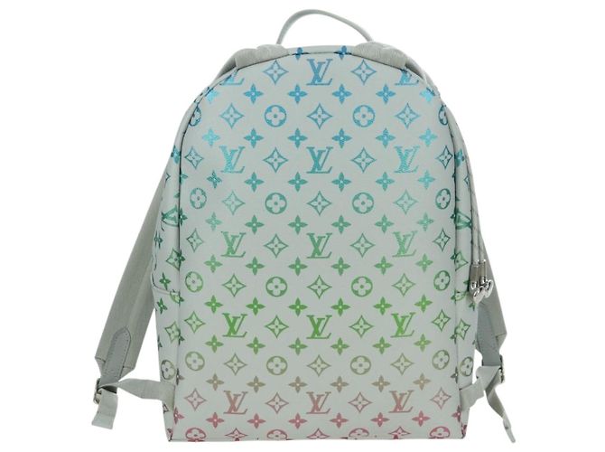 LOUIS VUITTON Zaino Monogram Iridescent Discovery Grigio M14184 Auth 179853SAM Marrone - vista 2