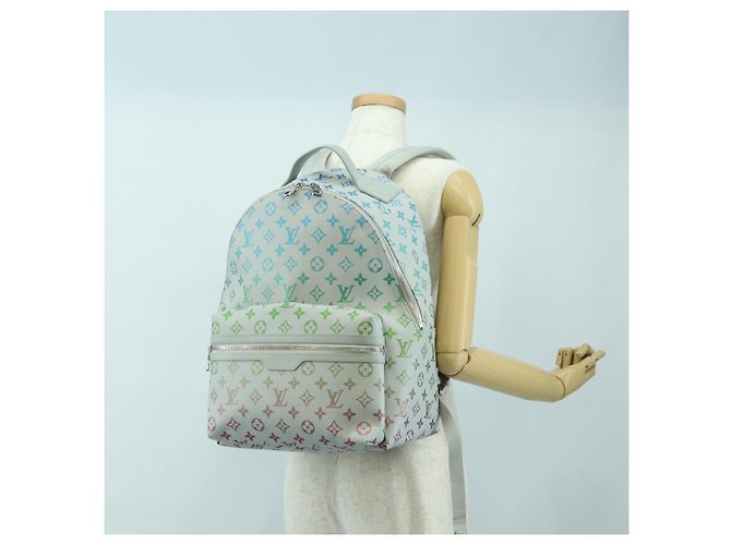 LOUIS VUITTON Zaino Monogram Iridescent Discovery Grigio M14184 Auth 179853SAM Marrone - vista 29