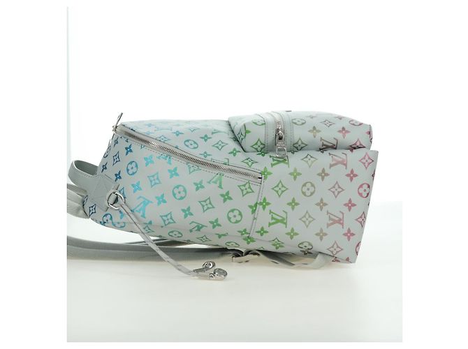 LOUIS VUITTON Zaino Monogram Iridescent Discovery Grigio M14184 Auth 179853SAM Marrone - vista 3