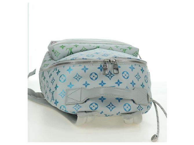 LOUIS VUITTON Zaino Monogram Iridescent Discovery Grigio M14184 Auth 179853SAM Marrone - vista 6