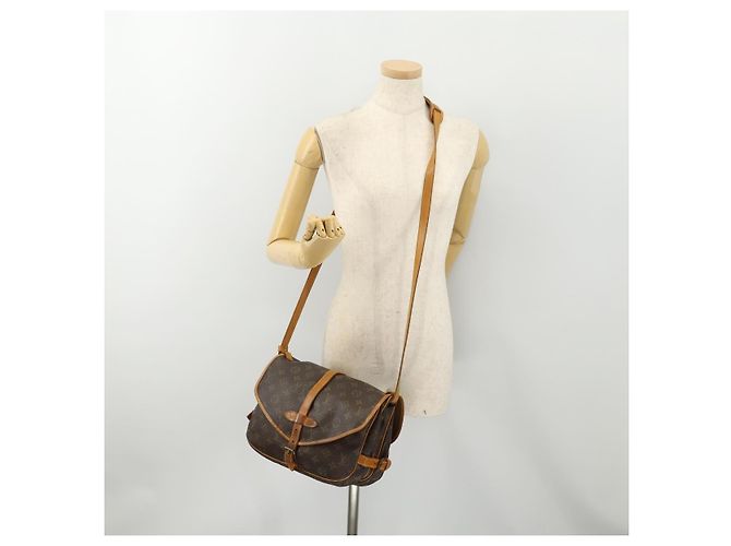LOUIS VUITTON Borsa a Spalla Monogram Saumur 30 M42256 LV Auth 179755 Monogramma - vista 26