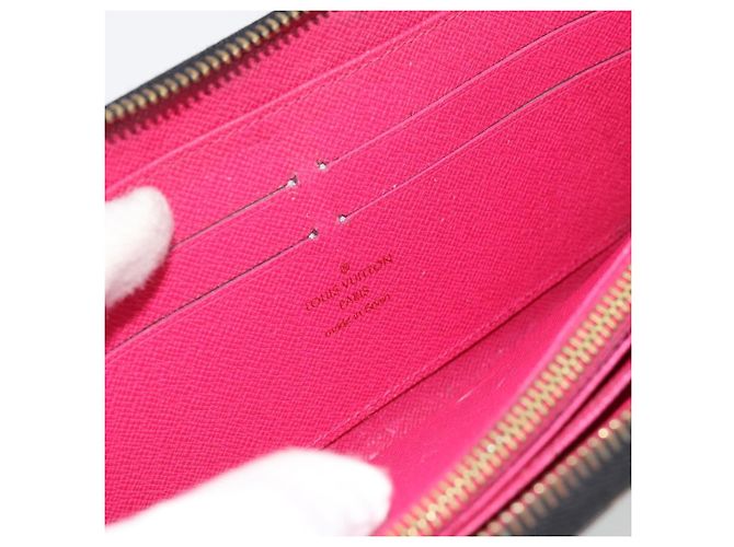 LOUIS VUITTON Monogram Multicolor Zippy Wallet Black M60243 LV Auth BA12982 Nero - vista 10