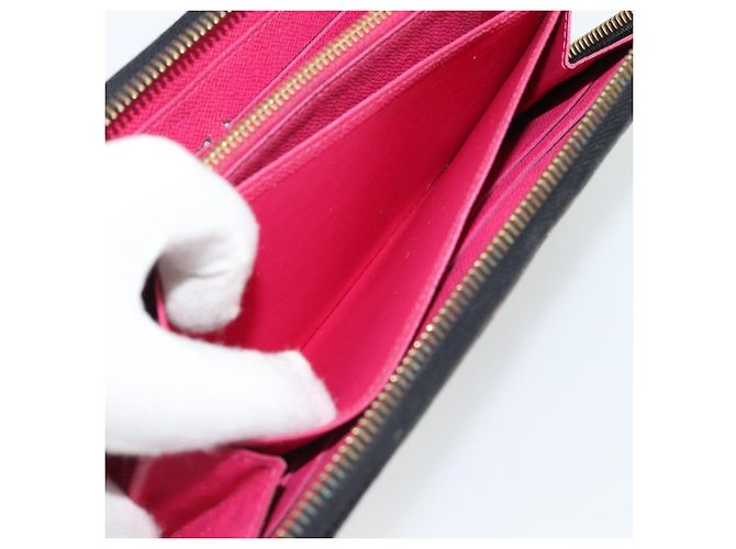 LOUIS VUITTON Monogram Multicolor Zippy Wallet Black M60243 LV Auth BA12982 Nero - vista 21