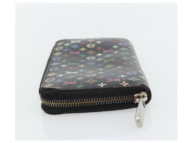LOUIS VUITTON Monogram Multicolor Zippy Wallet Black M60243 LV Auth BA12982 Nero - vista 3