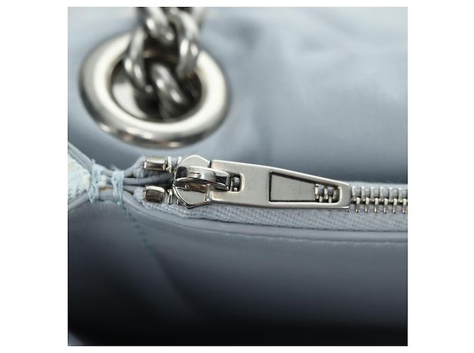 BALENCIAGA Borsa a Spalla Chain Crash Denim Blue Silver 716393 Auth 178295SAM Argento - vista 23