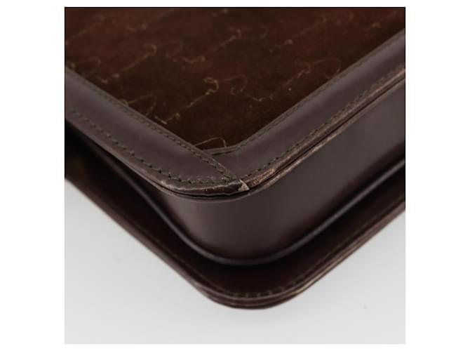 Borsa a Spalla GIVENCHY Scamoso Marrone Oro Auth bs35122 D'oro - vista 16