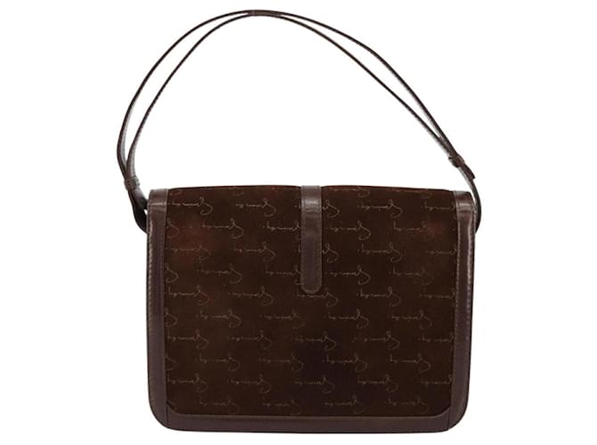Borsa a Spalla GIVENCHY Scamoso Marrone Oro Auth bs35122 D'oro - vista 2