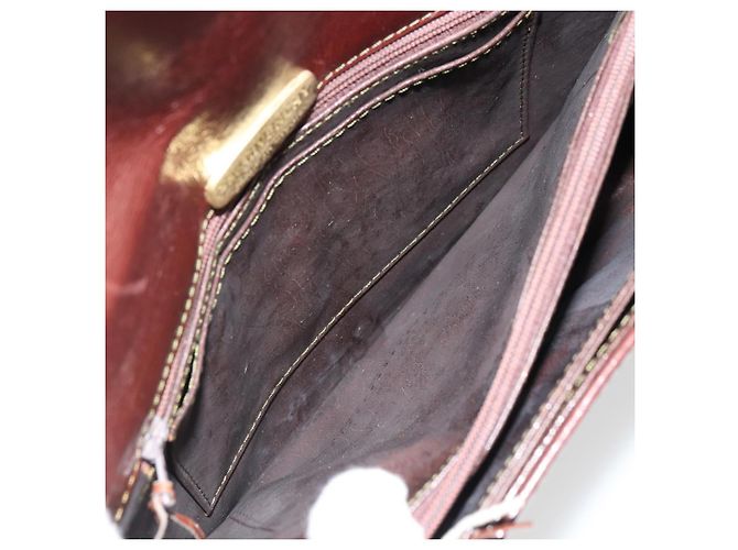 Borsa a Spalla GIVENCHY Scamoso Marrone Oro Auth bs35122 D'oro - vista 21
