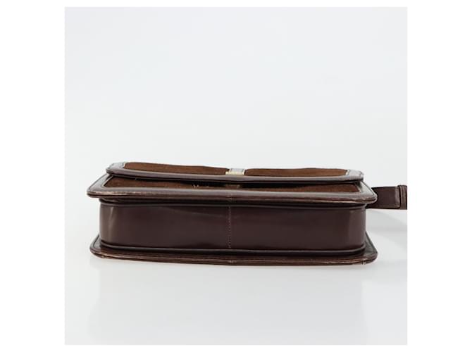 Borsa a Spalla GIVENCHY Scamoso Marrone Oro Auth bs35122 D'oro - vista 5