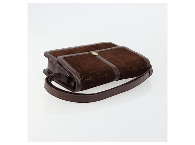 Borsa a Spalla GIVENCHY Scamoso Marrone Oro Auth bs35122 D'oro - vista 7