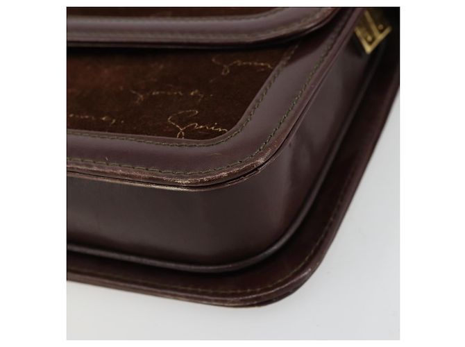 Borsa a Spalla GIVENCHY Scamoso Marrone Oro Auth bs35122 D'oro - vista 9