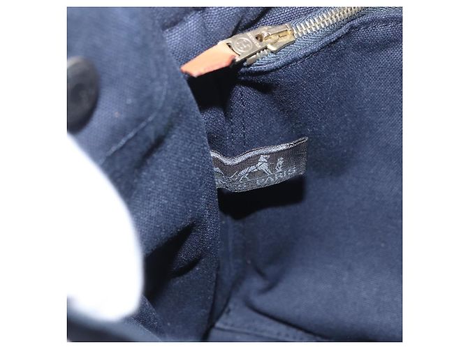 Hermès Borsa Fourre Tout PM HERMES in tela Marrone Navy Auth BA12639A Blu navy - vista 10