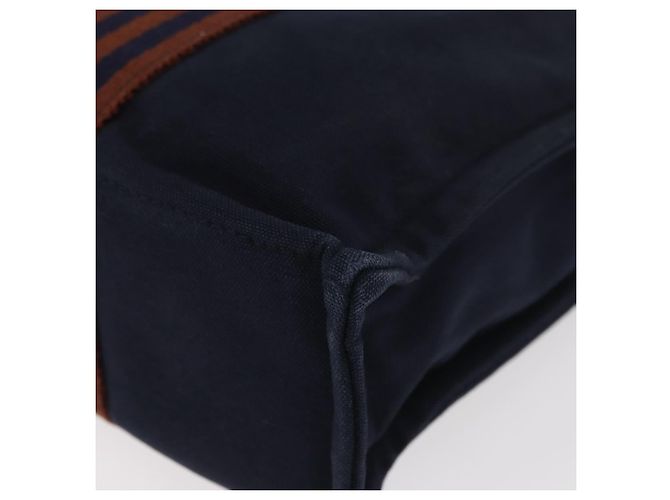 Hermès Borsa Fourre Tout PM HERMES in tela Marrone Navy Auth BA12639A Blu navy - vista 14