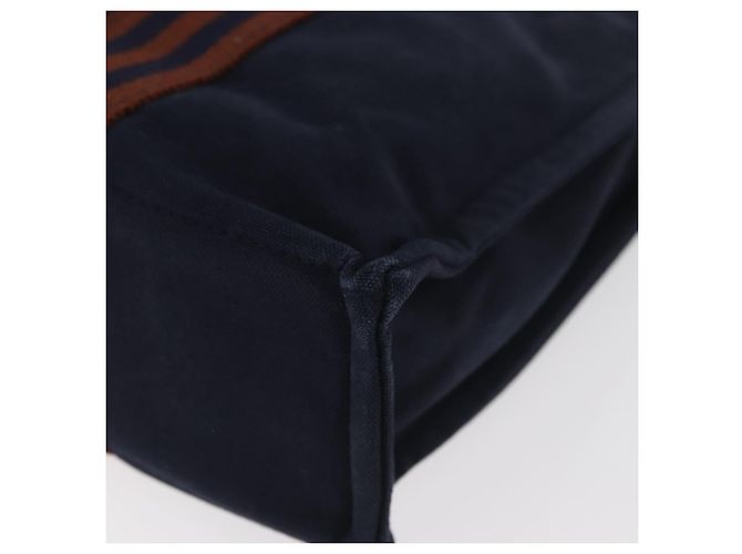 Hermès Borsa Fourre Tout PM HERMES in tela Marrone Navy Auth BA12639A Blu navy - vista 16