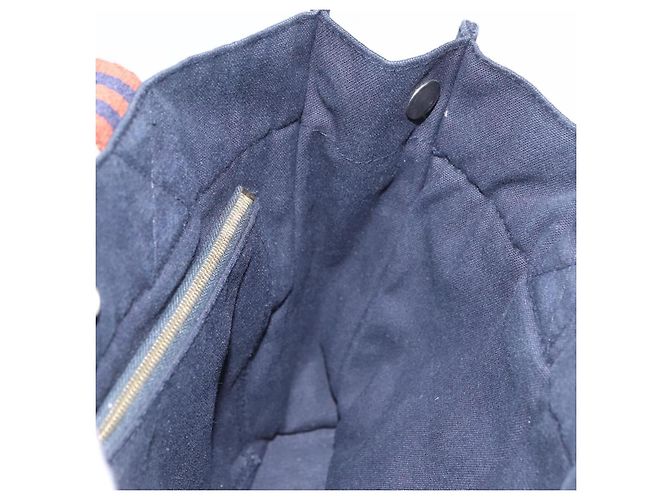 Hermès Borsa Fourre Tout PM HERMES in tela Marrone Navy Auth BA12639A Blu navy - vista 18