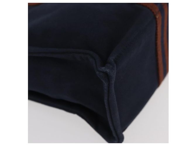 Hermès Borsa Fourre Tout PM HERMES in tela Marrone Navy Auth BA12639A Blu navy - vista 9