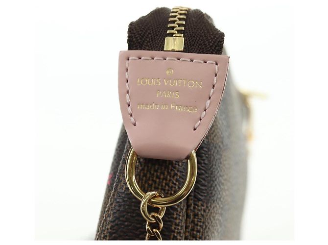 LOUIS VUITTON Damier Vivienne Mini Pochette Accessoires N60402 LV Auth 176744SAM Damier ebene - vista 18