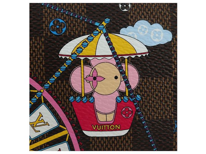 LOUIS VUITTON Damier Vivienne Mini Pochette Accessoires N60402 LV Auth 176744SAM Damier ebene - vista 19