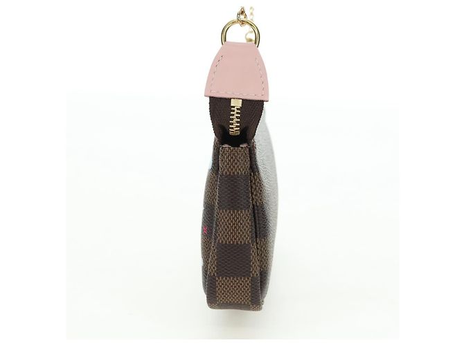 LOUIS VUITTON Damier Vivienne Mini Pochette Accessoires N60402 LV Auth 176744SAM Damier ebene - vista 3