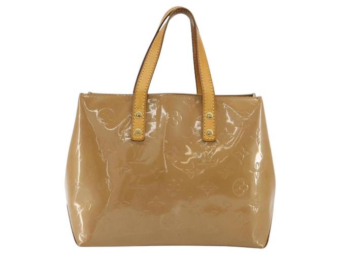 LOUIS VUITTON Borsa Monogram Vernis Reade PM Noisette M91334 LV Auth BA12809 Nocciola - vista 13