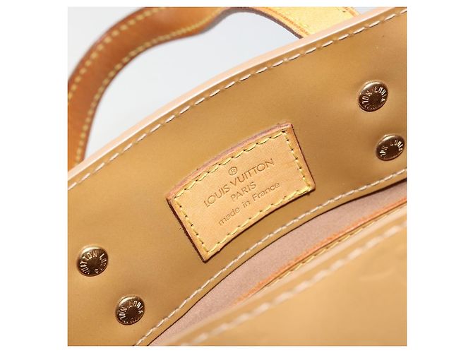 LOUIS VUITTON Borsa Monogram Vernis Reade PM Noisette M91334 LV Auth BA12809 Nocciola - vista 17