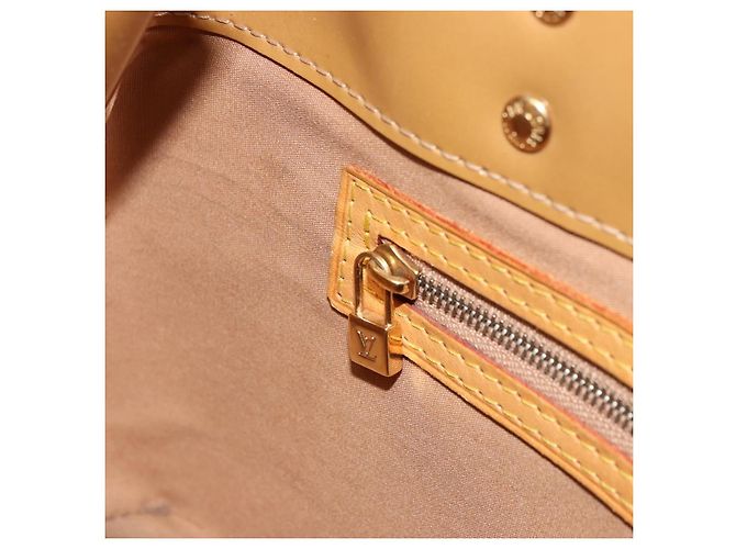 LOUIS VUITTON Borsa Monogram Vernis Reade PM Noisette M91334 LV Auth BA12809 Nocciola - vista 20