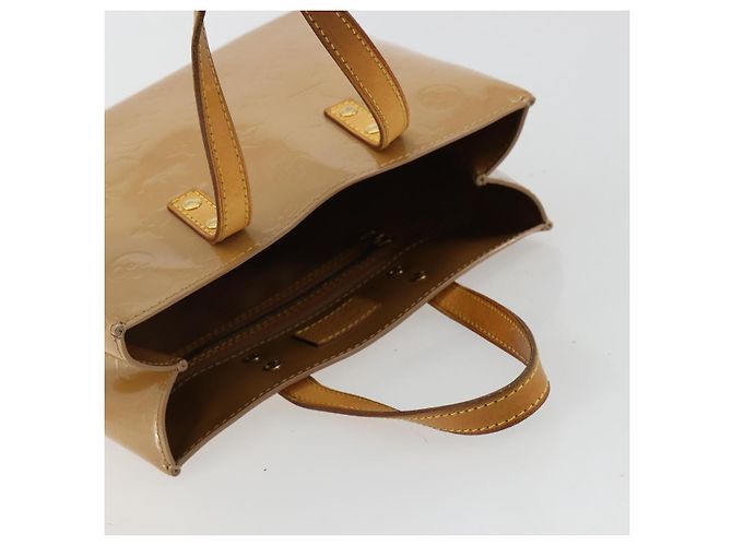 LOUIS VUITTON Borsa Monogram Vernis Reade PM Noisette M91334 LV Auth BA12809 Nocciola - vista 6
