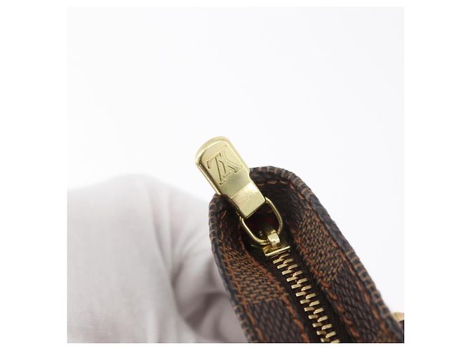LOUIS VUITTON Damier Ebene Manosque GM Pochette Accessoires N51120 LV Auth 181370A Damier ebène - vue 10