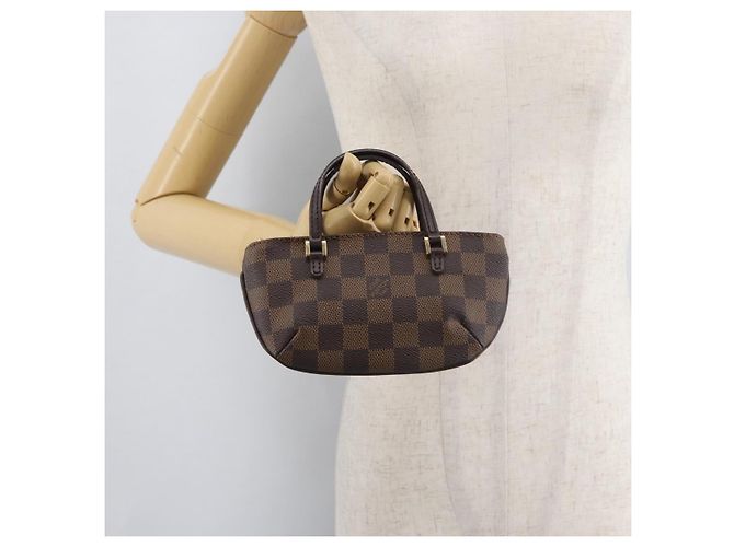 LOUIS VUITTON Damier Ebene Manosque GM Pochette Accessoires N51120 LV Auth 181370A Damier ebène - vue 19