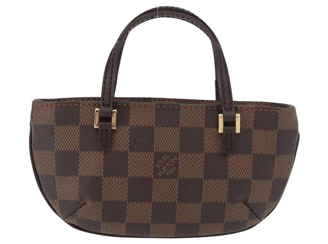 LOUIS VUITTON Damier Ebene Manosque GM Pochette Accessoires N51120 LV Auth 181370A Damier ebène - vue 2