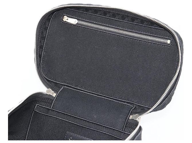 Christian Dior Vanity Handtasche Canvas Schwarz Silber Auth ka4453M - Ansicht 19