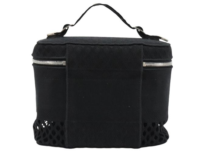 Christian Dior Vanity Handtasche Canvas Schwarz Silber Auth ka4453M - Ansicht 2