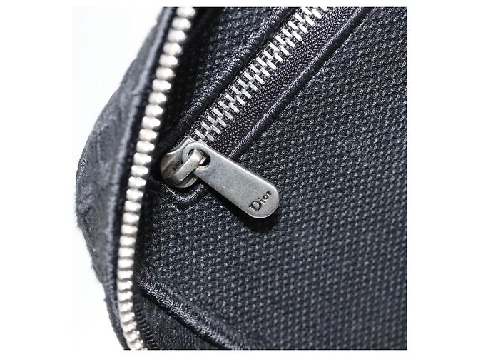 Christian Dior Vanity Handtasche Canvas Schwarz Silber Auth ka4453M - Ansicht 25