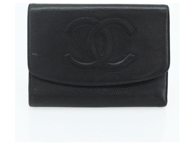 Portafoglio CHANEL in Pelle 3 Set Arancione Rosso nero CC Auth BA12678 - vista 16