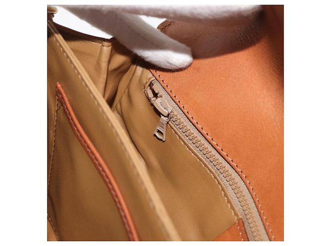 Céline Borsa a tracolla CELINE Macadam Canvas PVC Pelle Marrone Oro Auth BA12811 D'oro - vista 25