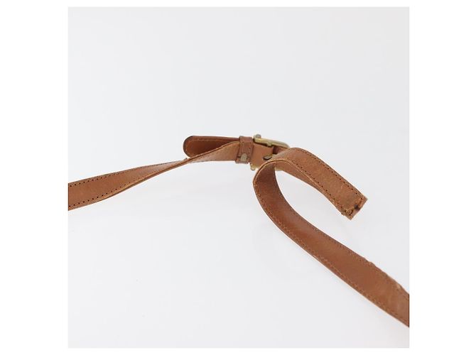 Céline Borsa a tracolla CELINE Macadam Canvas PVC Pelle Marrone Oro Auth BA12811 D'oro - vista 9