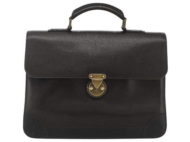LOUIS VUITTON Utah Apash Maleta de Couro Marrom M95452 LV Auth bs35204 - vista 13
