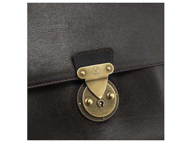 LOUIS VUITTON Utah Apash Maleta de Couro Marrom M95452 LV Auth bs35204 - vista 17