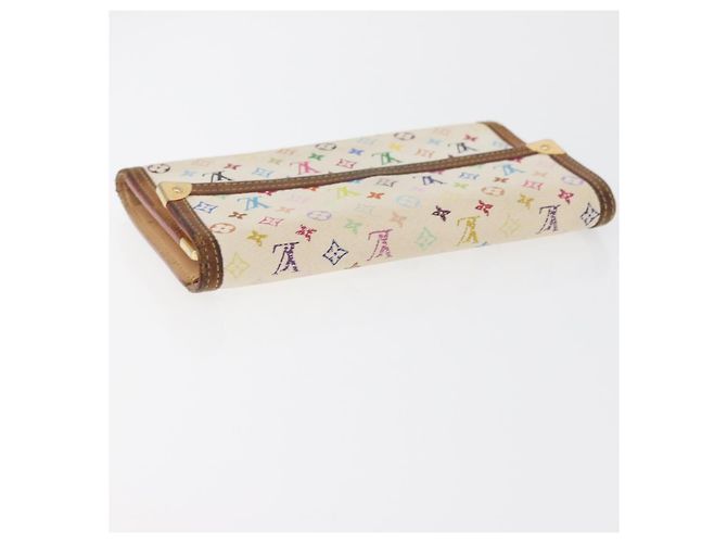 LOUIS VUITTON Portafoglio Monogram Multicolor 2 Set White LV Auth BA12853 Bianco - vista 13